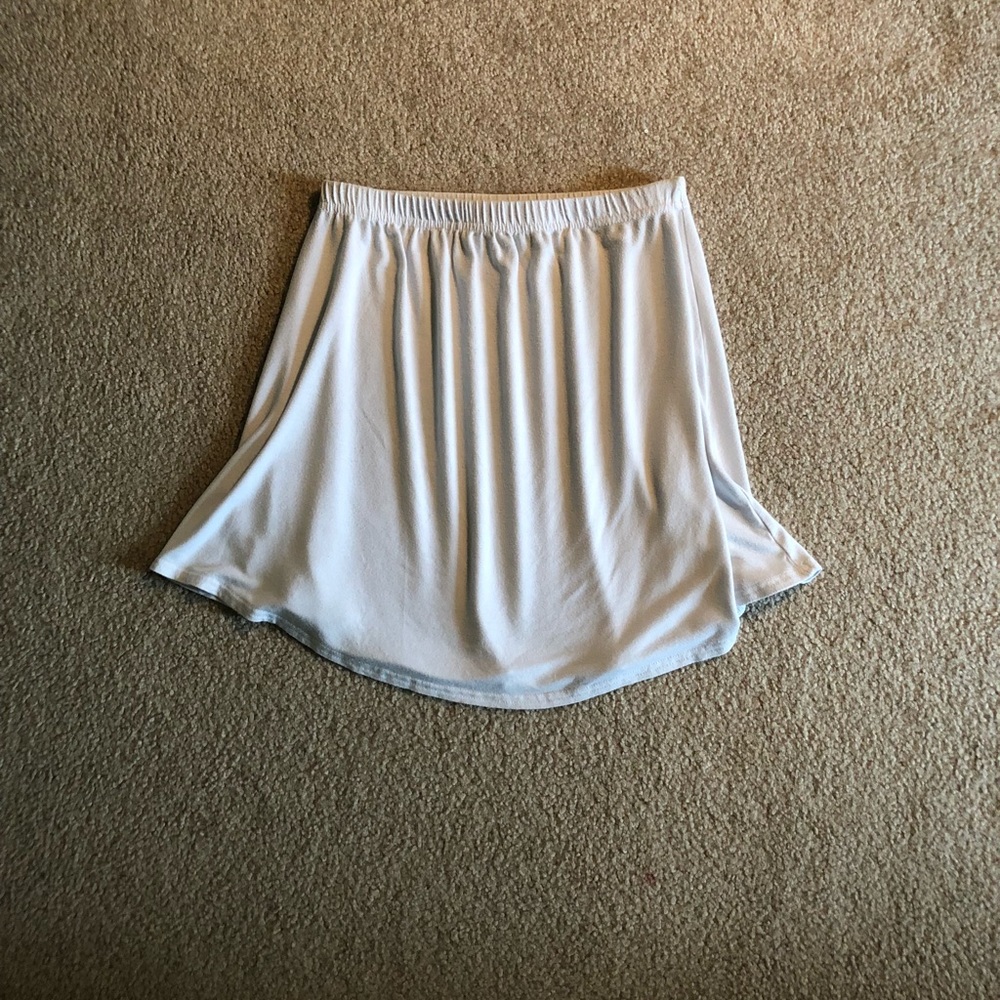 White Strapless Top